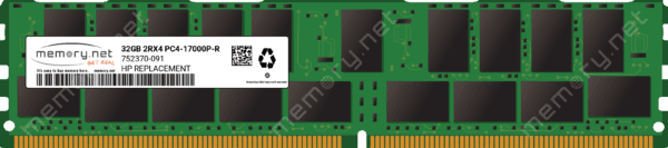 رم سرور HPE 32GB 2RX4 PC4-2133P-R 752370-091