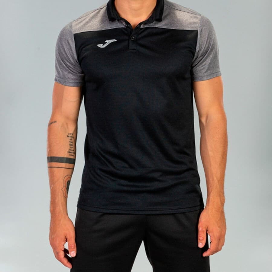 تیشرت ورزشی جوما مدل POLO SHIRT HOBBY II BLACK-GREY — تصویر ۸