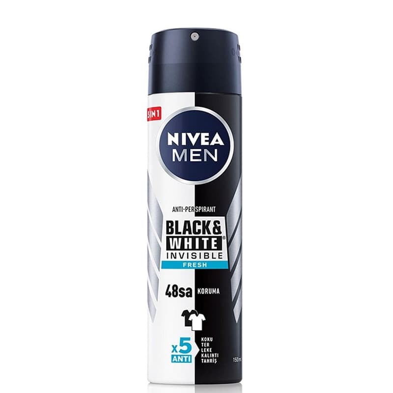 اسپری ضد تعریق مردانه نیوآ مدل BLACK & WHITE FRESH حجم 150mL