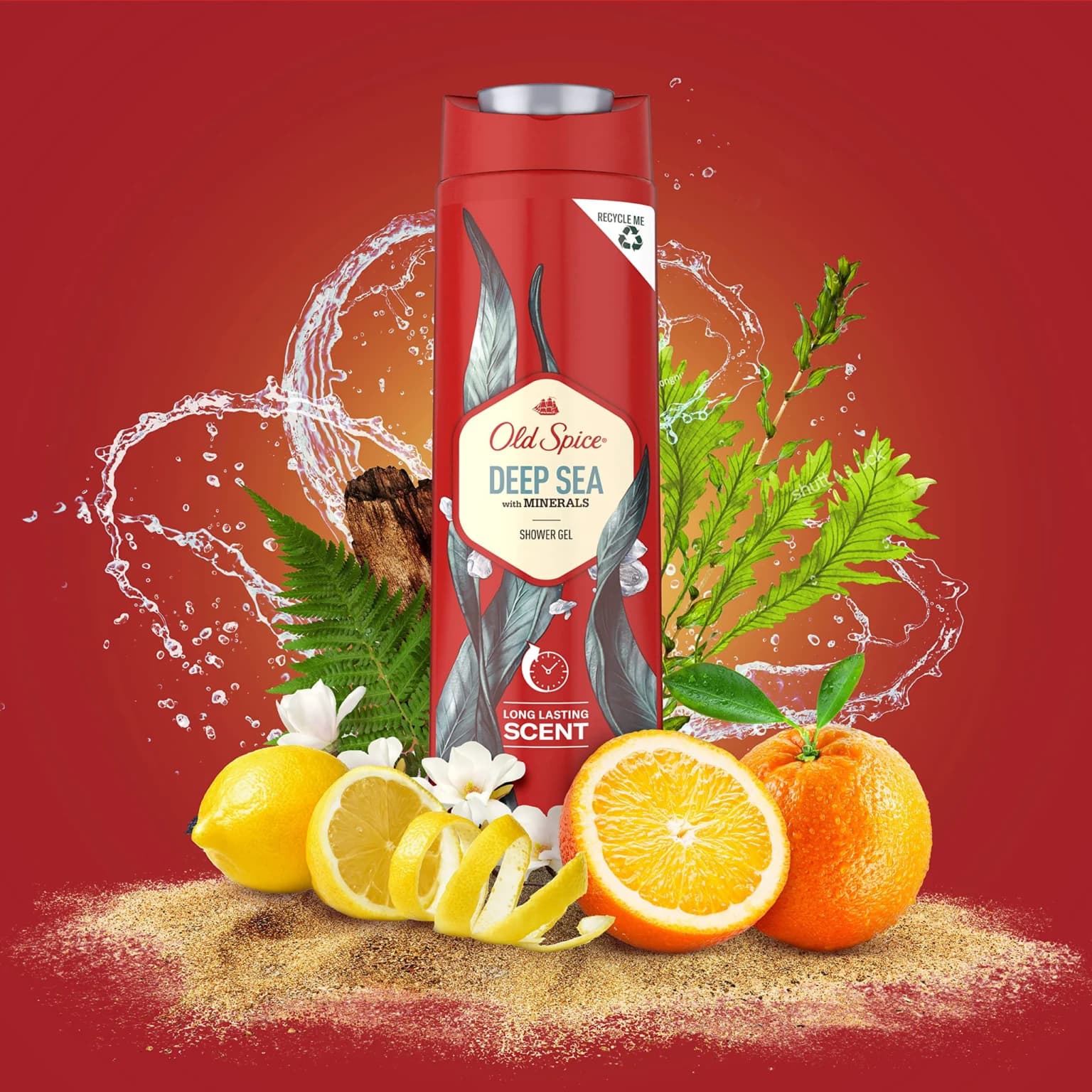 شامپو سه کاره مردانه اولد اسپایس Old Spice سر،صورت و بدن مدل Deep Sea حجم 400 میل — تصویر ۵