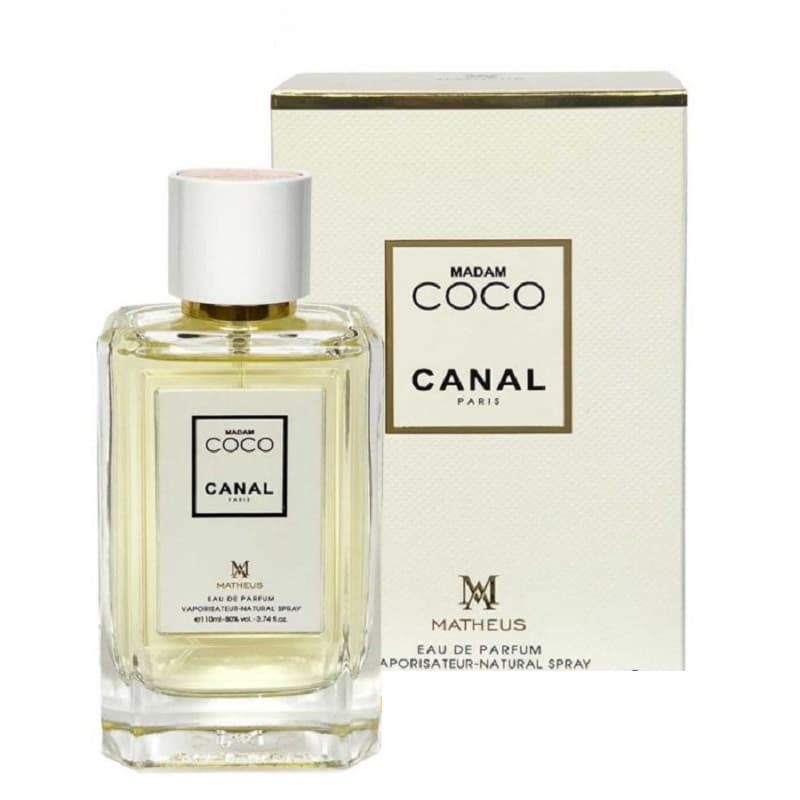 ادکلن زنانه متئوس مدل madam coco canel حجم 110mL