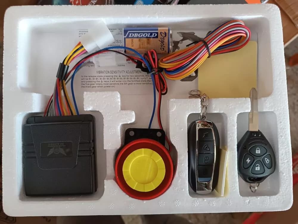 دزدگیر موتور سیکلت خارجی درجه یک کد N625 — تصویر ۲