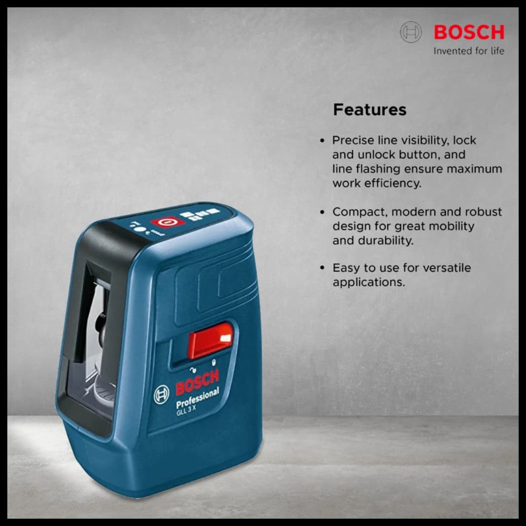 تراز لیزری BOSCH GLL 3X — تصویر ۴