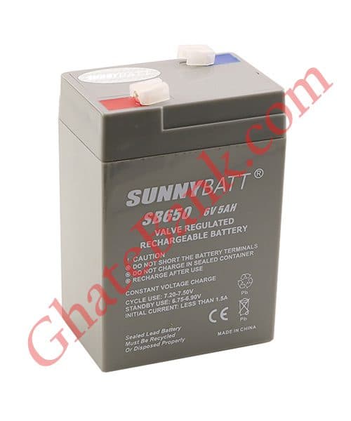 باطری ۶ ولت ۴٫۵ آمپر sunnybatt جاروشارژی مجیک