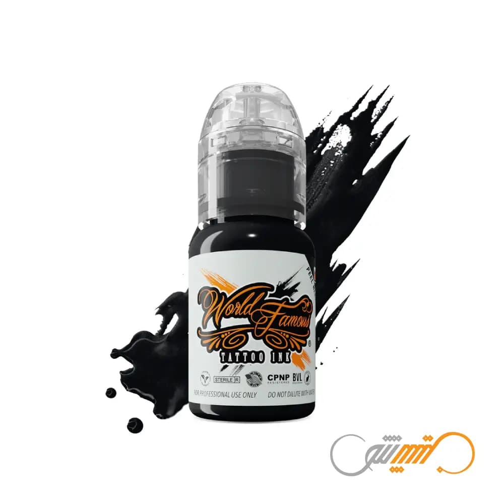 رنگ ورد فیمس مشکی آوت لاینینگ اینک World Famous Outlining Ink — تصویر ۲