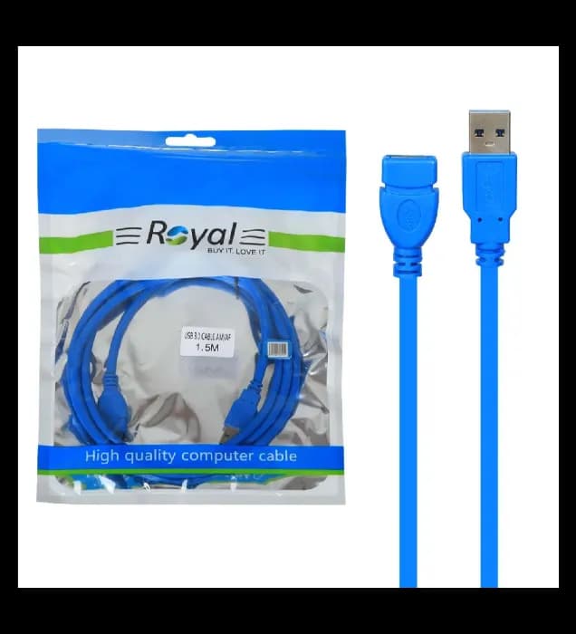 کابل افزایش USB رویال ROYAL USB CABLE 1.5M