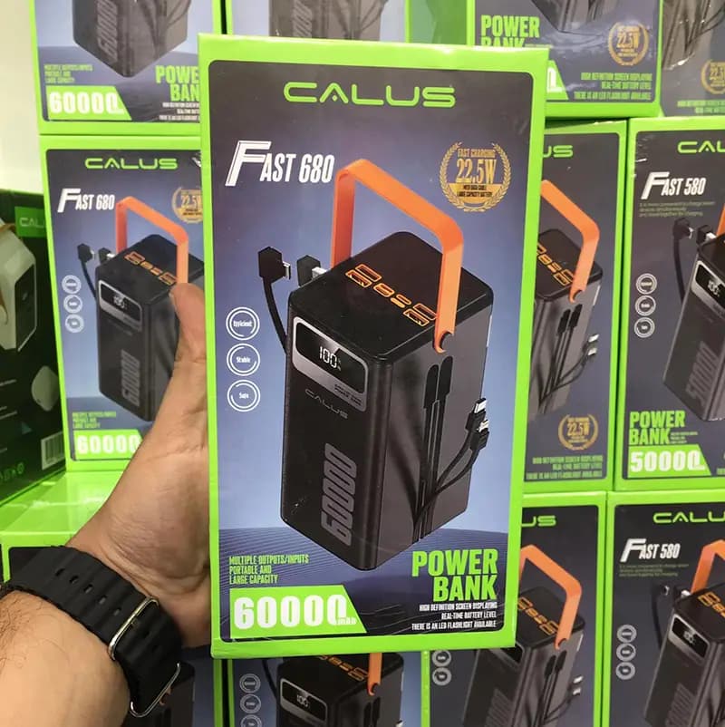 پاوربانک 60000 میلیآمپر کالوس مدل CALUS FAST 680 — تصویر ۹