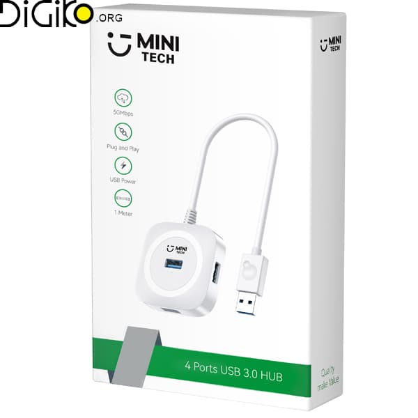 هاب USB3.0 مینی تک 4 پورت مدل M-344 — تصویر ۸