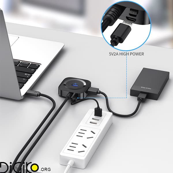 هاب USB3.0 مینی تک 4 پورت مدل M-344 — تصویر ۹