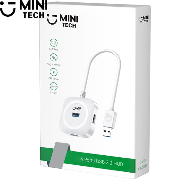 هاب USB3.0 مینی تک 4 پورت مدل M-344 — تصویر ۳