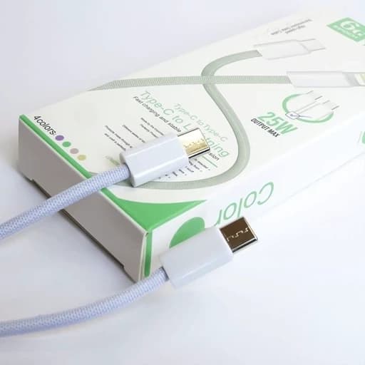 کابل شارژ تایپ سی به لایتنینگ 25 وات LDO-C800 25W — تصویر ۵