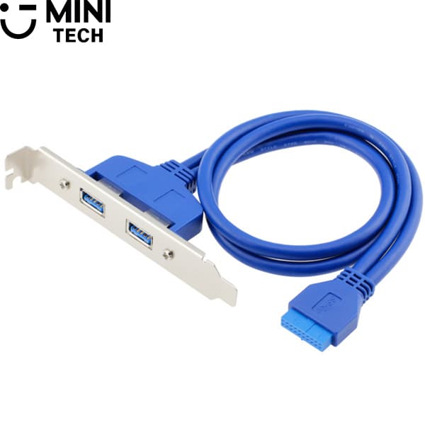 براکت ۲ پورت USB3.0 سیم دار مینی تک