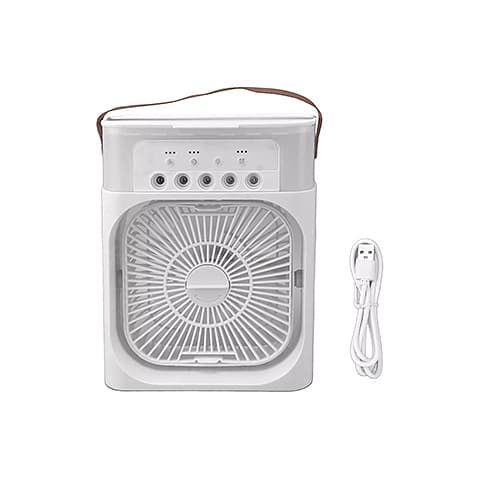 پنکه خنک کننده بزرگ به همراه مه پاش Air Cooler fan -رنگ: سفید