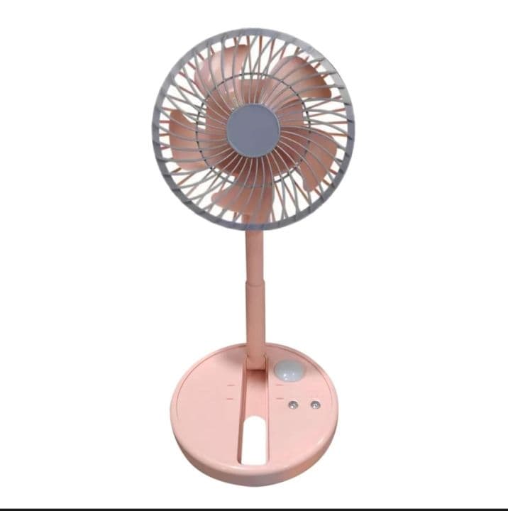 پنکه رومیزی شارژی با چراغ مطالعه professional mini fan- مدل JR-2215