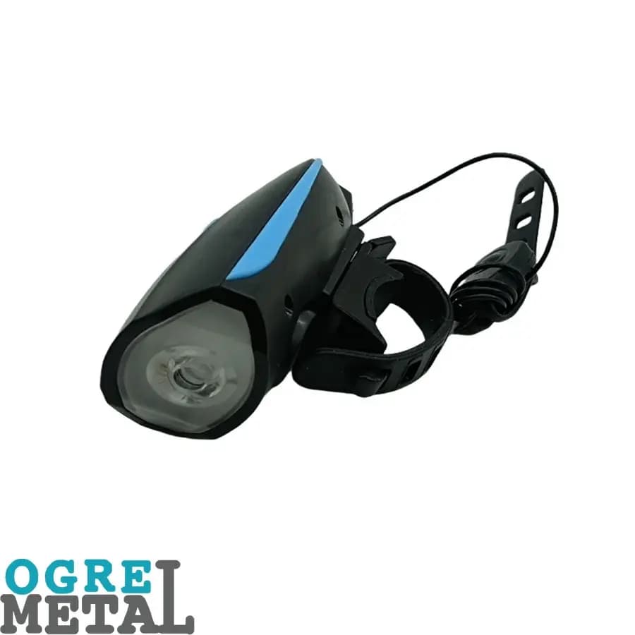 چراغ جلو دوچرخه شارژی USB و بوق دار کد 1013 — تصویر ۴
