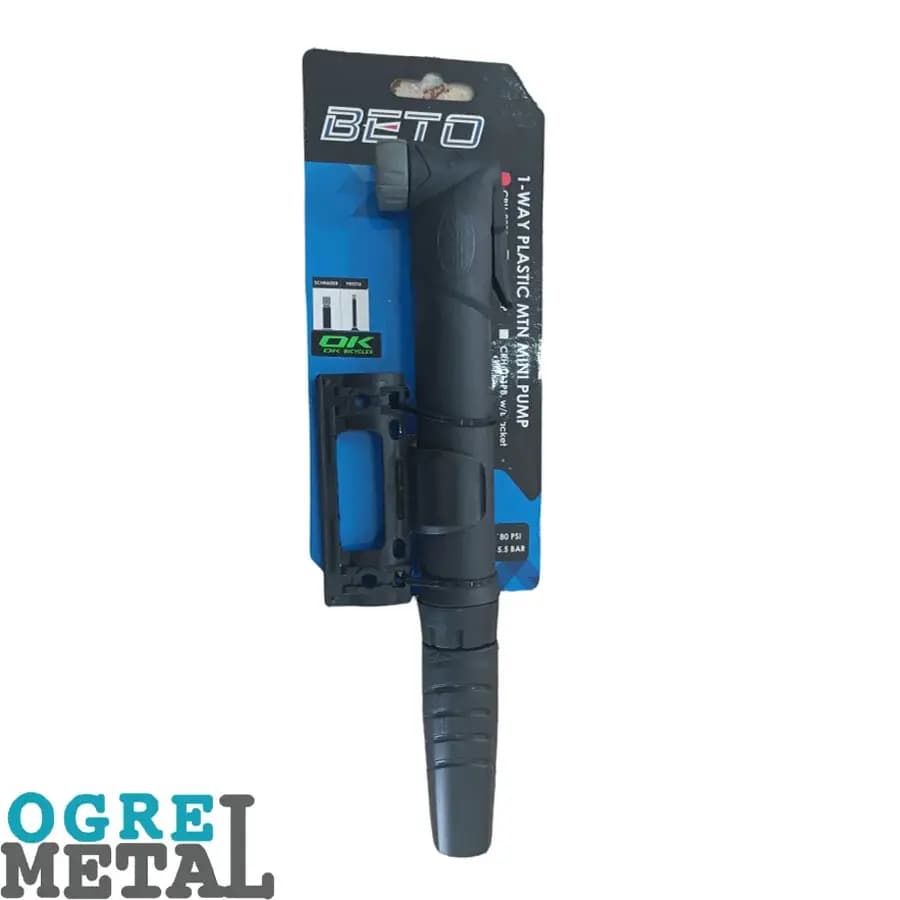 تلمبه دستی دوچرخه برند BETTO مدل 9P BLACK کد 4023 — تصویر ۳