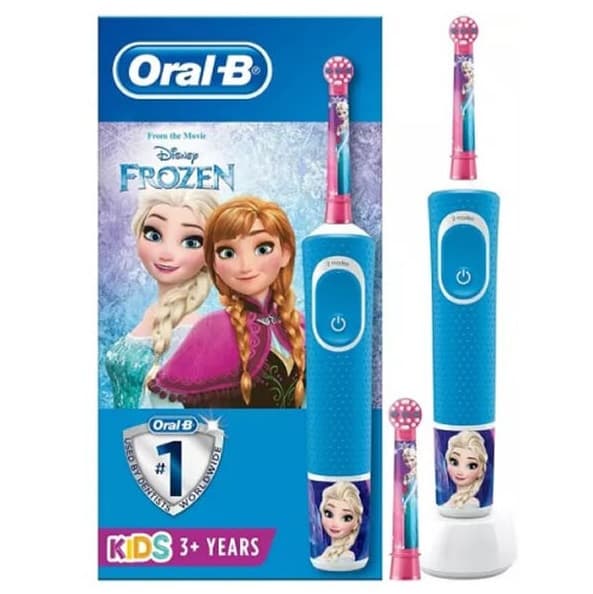 مسواک برقی اورال بی Oral-B بچگانه ویتالیتی Frozen با یدک اضافه — تصویر ۳
