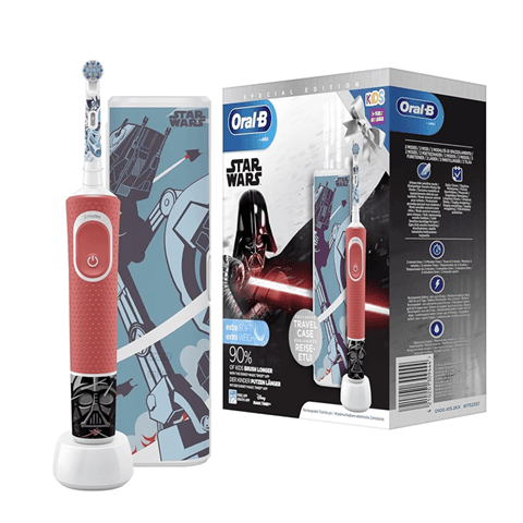 مسواک برقی اورال بی Oral-B بچگانه ویتالیتی 100 مدل Star Wars با کیس مسافرتی