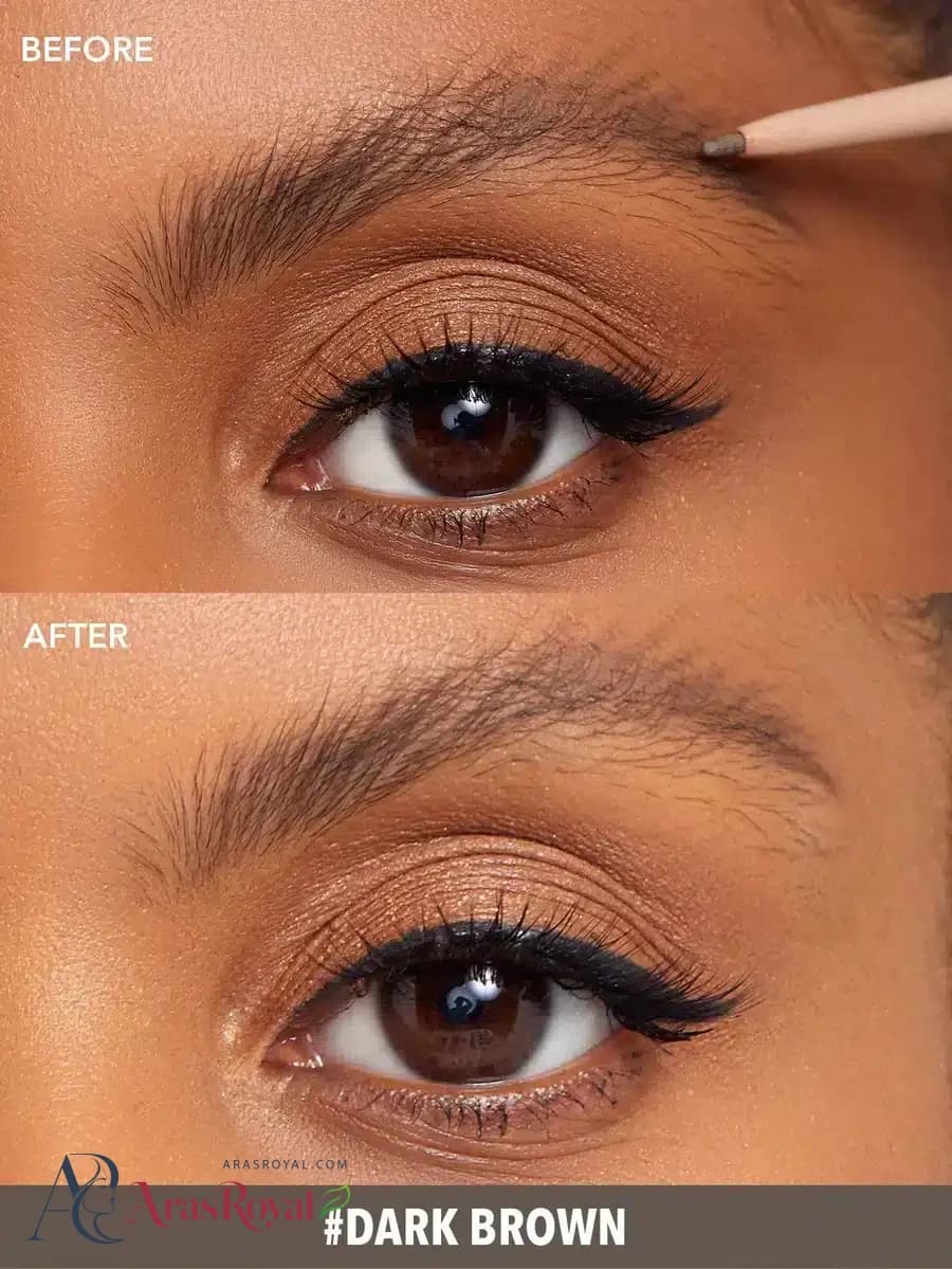 مداد ابرو شیگلم Sheglam مدل Insta-Fill رنگ Dark Brown قهوه ای تیره — تصویر ۱۰
