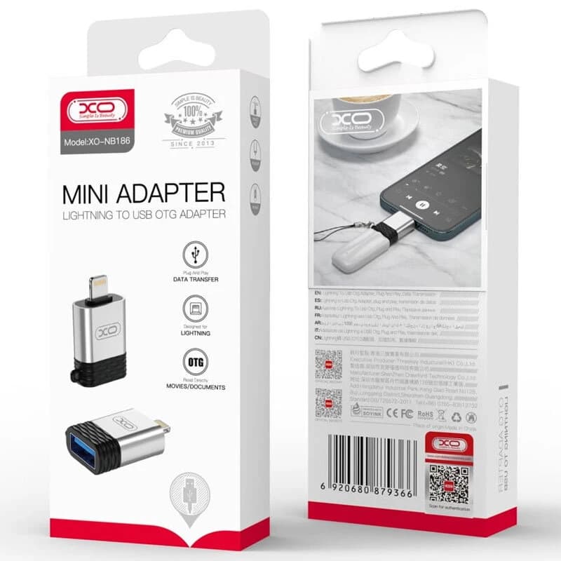 تبدیل USB OTG به لایتنینگ ایکس او XO-NB186 — تصویر ۸