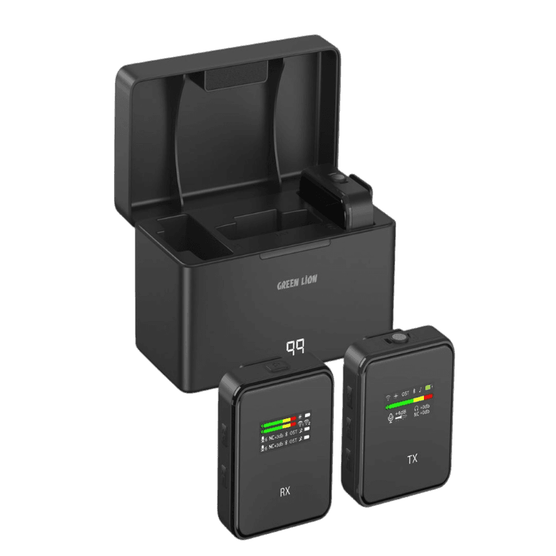 میکروفون یقه ای حرفه ای گرین لاین Green Lion GLM-Professional Wireless Microphone 300mAh