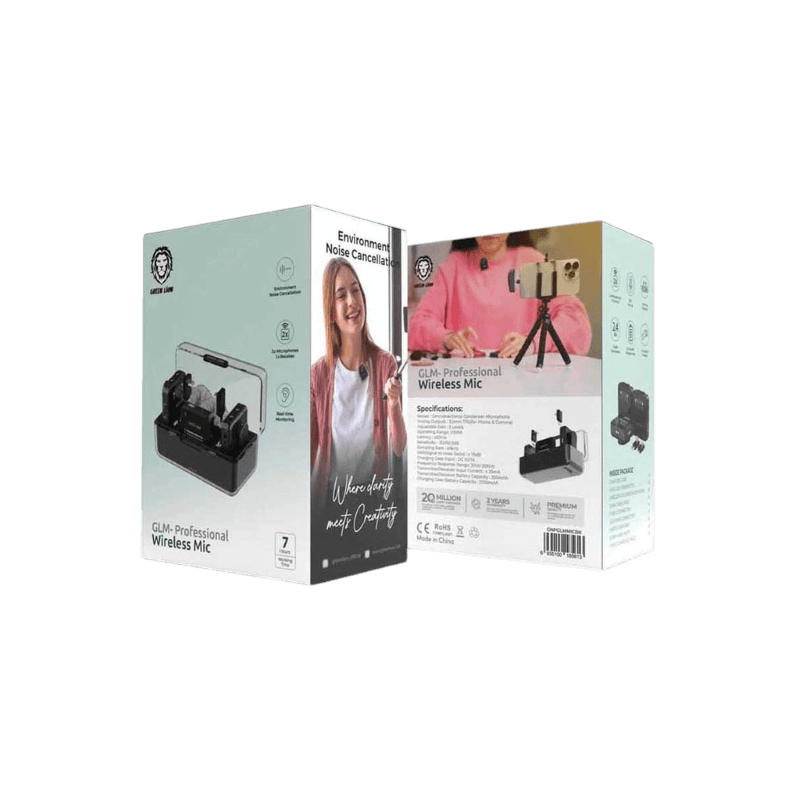 میکروفن یقه ای گریین لاین Green Lion GLM-Professional Wireless Mic GNPGLMMICBK — تصویر ۵