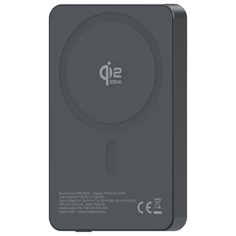 پاوربانک وایرلس 10000پاورولوژی مدل Powerology Blanc25 MagSafe — تصویر ۴
