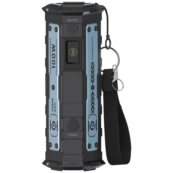 پاوربانک 20000 با چراغ قوه پاورولوژی مدل Powerology TorchPower PPBCHA91BK