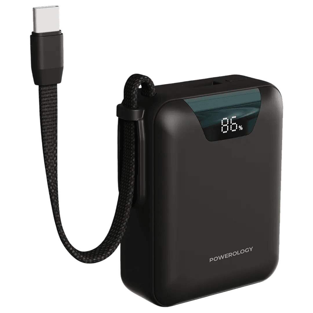 پاوربانک 20000 با کابل تایپ سی پاورولوژی مدل Powerology York PPBM102BK — تصویر ۳