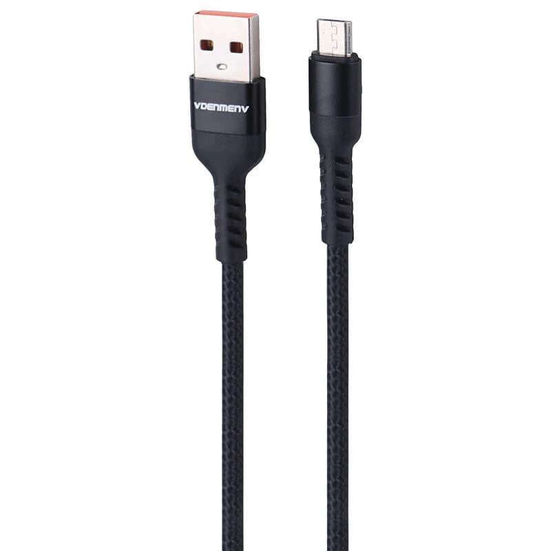 کابل میکرو یو اس بی فست شارژ 3.6 آمپر دنمن D39V طول 1 متر — تصویر ۳