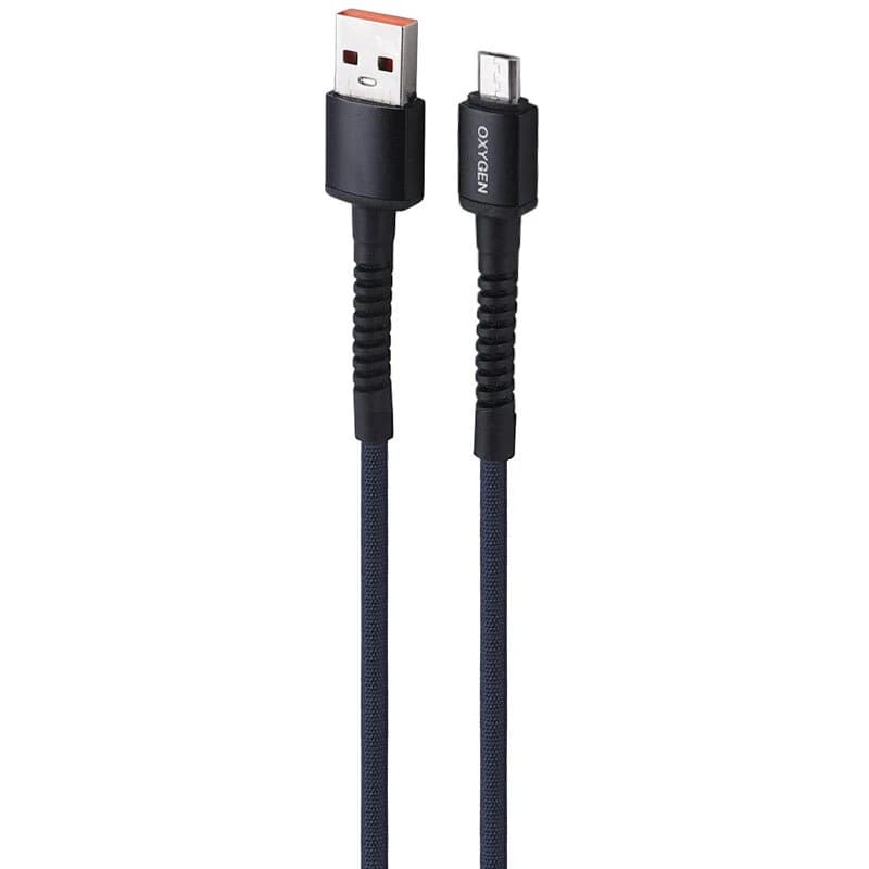 کابل میکرو یو اس بی فست شارژ 3 آمپر اکسیژن LX-25 طول 1 متر — تصویر ۳