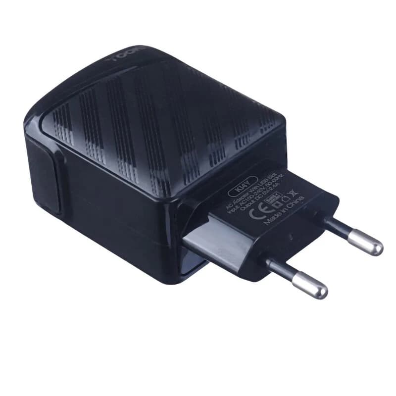 شارژر دیواری 12 وات یوکی KI4Y 2.4A + کابل آیفونی — تصویر ۷