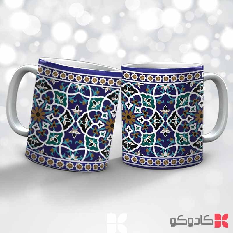 ماگ طرح اسلیمی کد 31005 — تصویر ۴