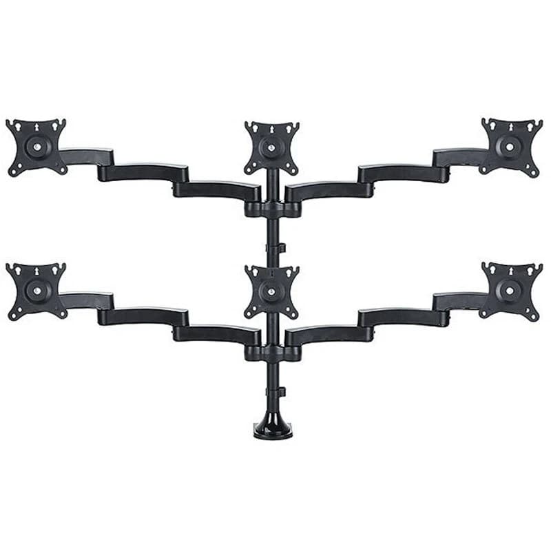 پایه رومیزی متحرک مانیتور شش تایی 17 تا 27 اینچ LCDARM LD-6
