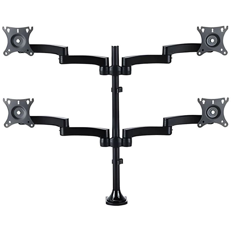 پایه رومیزی متحرک مانیتور چهارتایی 17 تا 27 اینچ LCDARM LD-4
