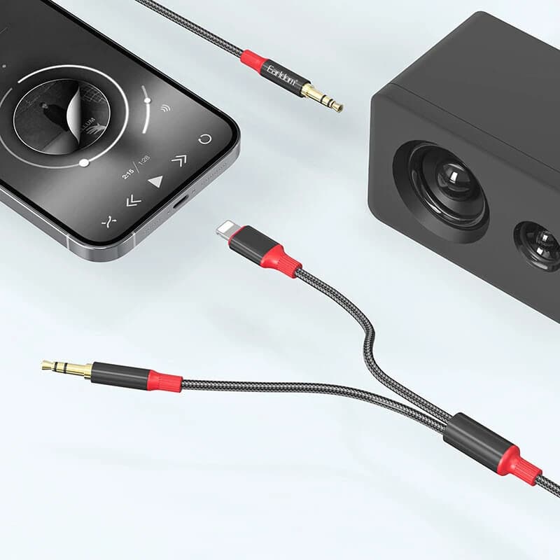 کابل تبدیل AUX به AUX/Lightning ارلدام ET-AUX79 طول 1.2 متر — تصویر ۱۲