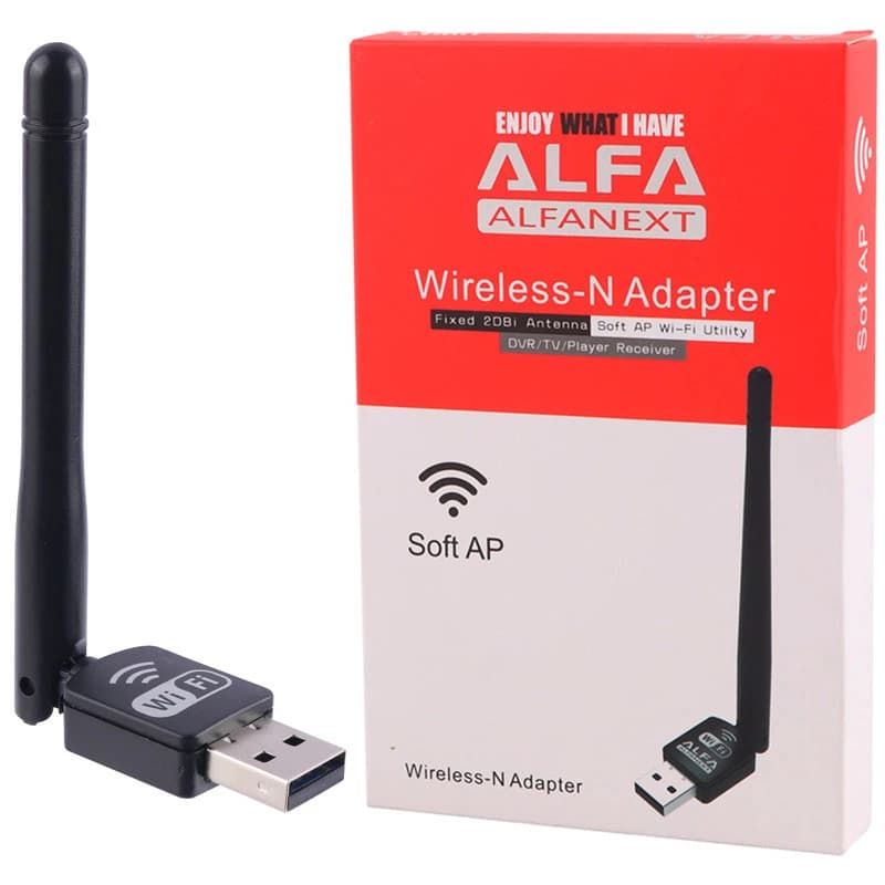 کارت شبکه بی سیم آنتن دار Alfa UW10 150Mbps — تصویر ۸