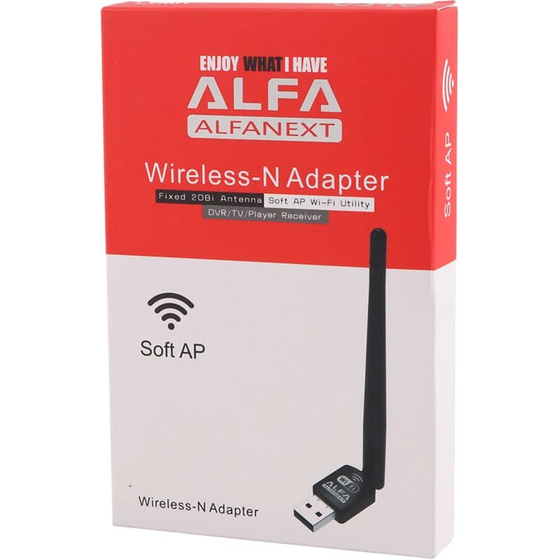 کارت شبکه بی سیم آنتن دار Alfa UW10 150Mbps — تصویر ۷