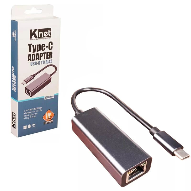 تبدیل Type-C به LAN کی نت K-CO40