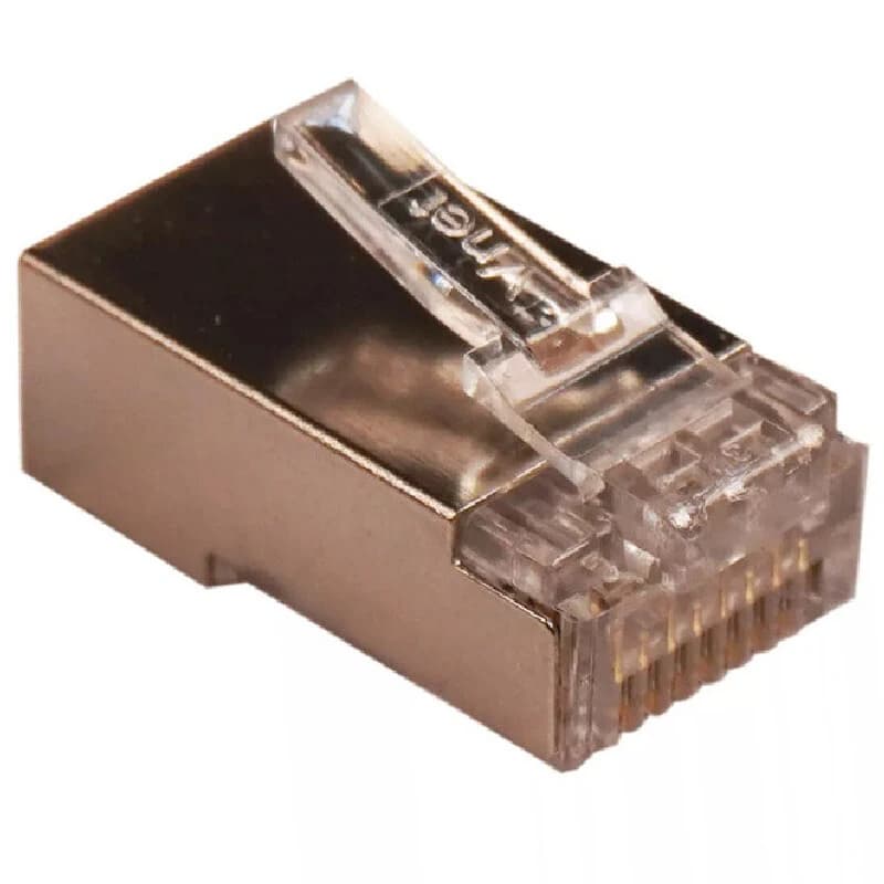 سوکت شبکه وی نت V-L301 RJ45 Cat6 SFTP بسته 100 عددی — تصویر ۲
