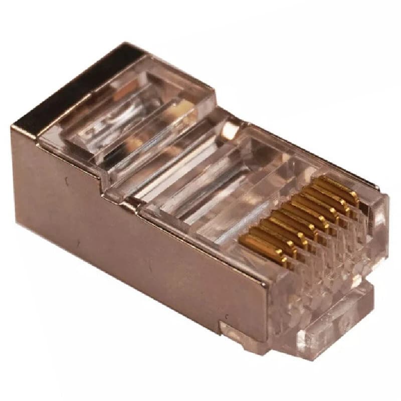 سوکت شبکه وی نت V-L301 RJ45 Cat6 SFTP بسته 100 عددی — تصویر ۴