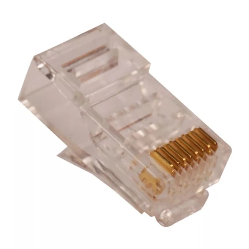 سوکت شبکه وی نت V-L300 RJ45 Cat6 UTP بسته 100 عددی — تصویر ۵