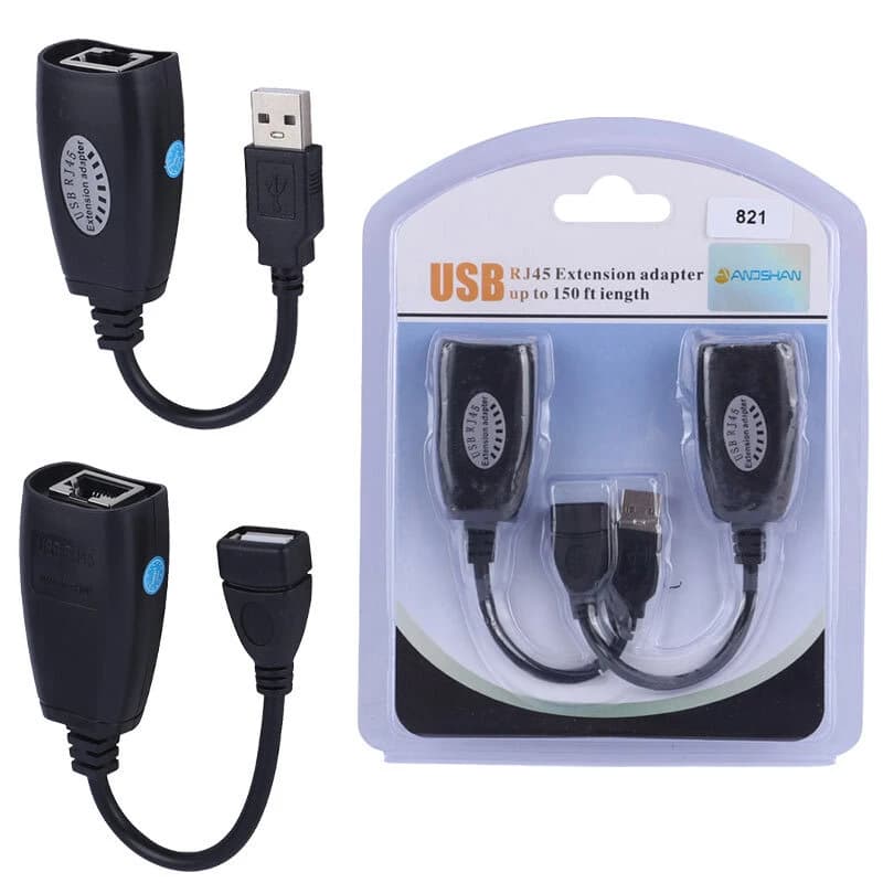 مبدل افزایش طول USB تحت شبکه انوشان A-821 طول 45 متر — تصویر ۲
