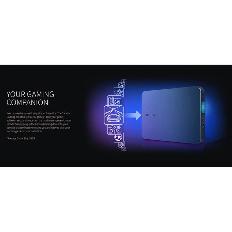 هارد اکسترنال توشیبا Gaming Canvio 4TB — تصویر ۶