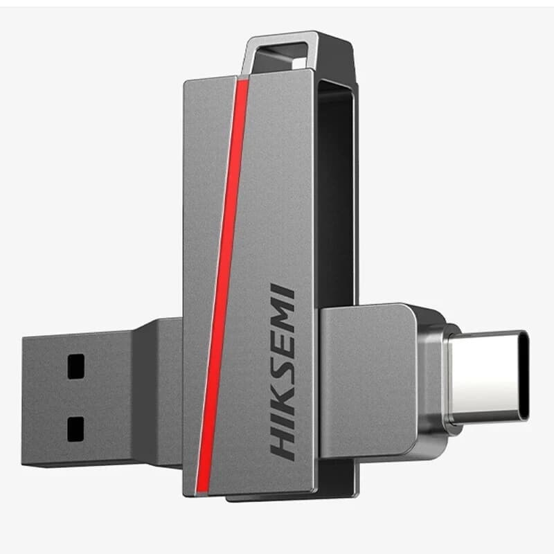 فلش 256 گیگ هایک سمی Dual Slim HS-USB-E307C OTG Type-C USB 3.2 — تصویر ۲