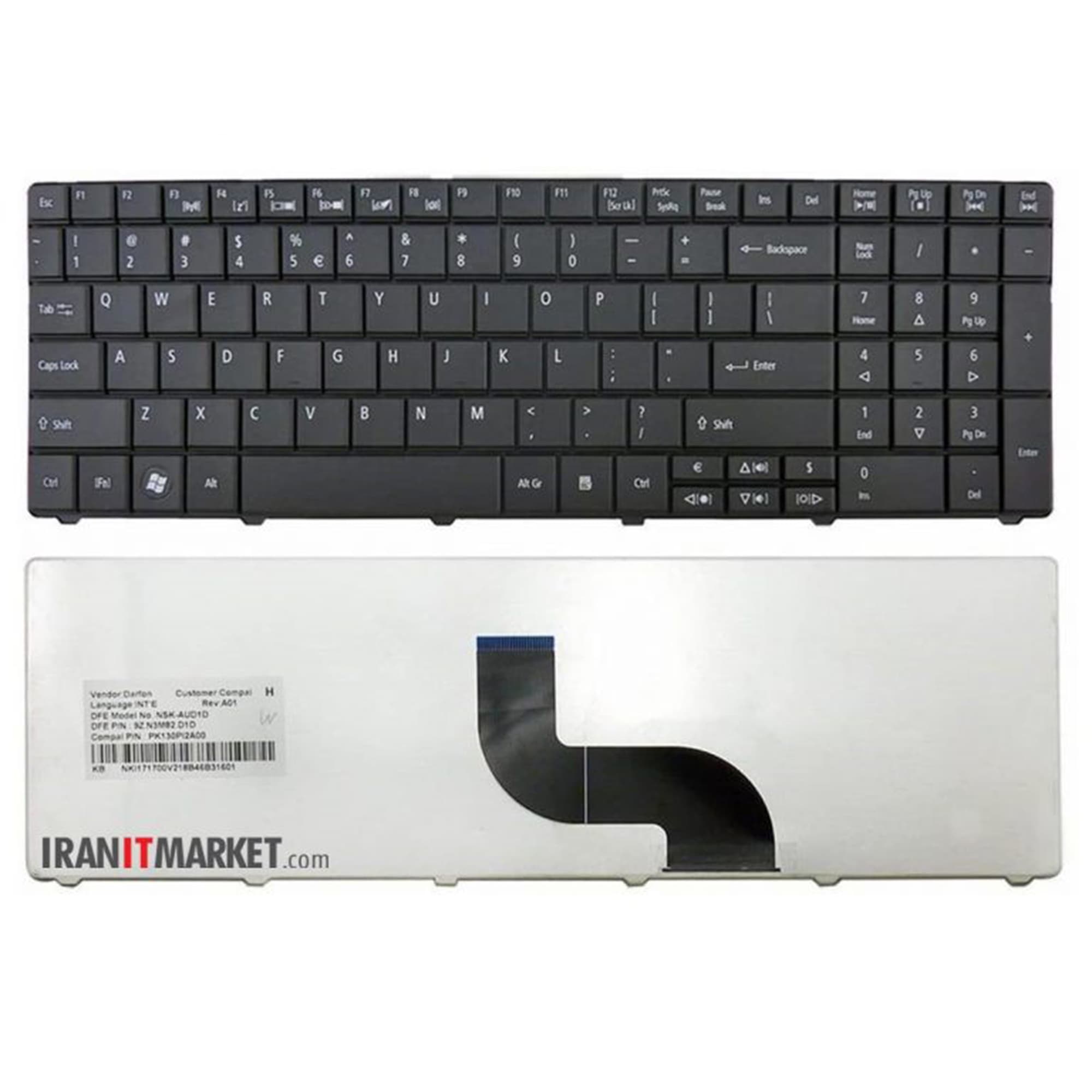 کیبورد لپ تاپ ایسر KEYBOARD ACER Aspire 5252