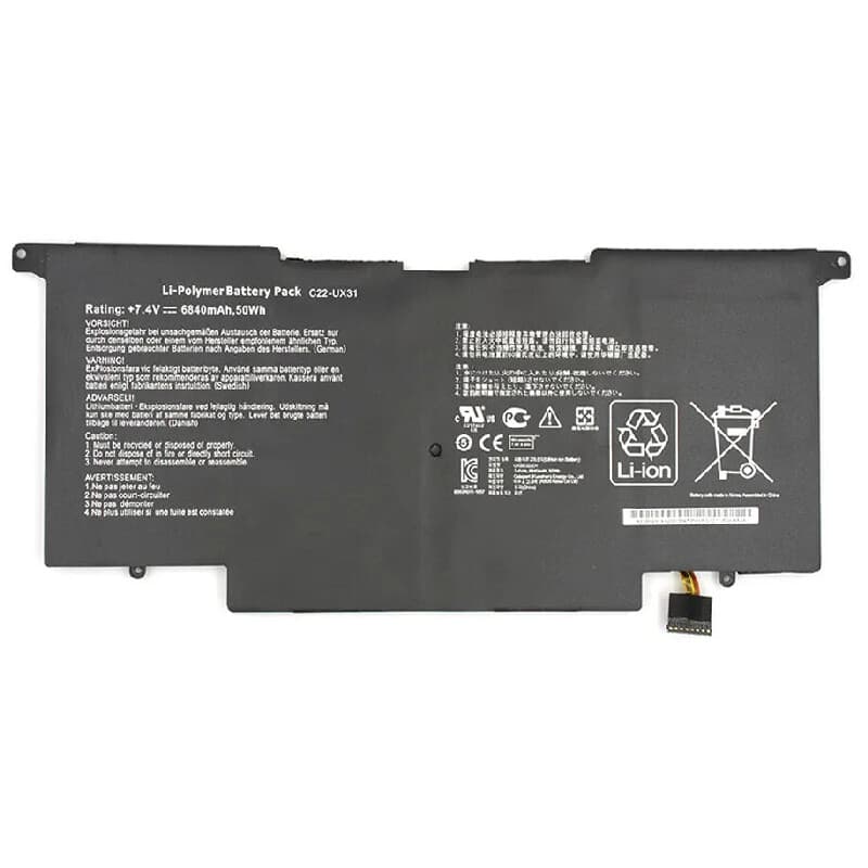 باتری لپ تاپ ایسوس Asus UX31 / C22UX31 4Cell — تصویر ۴