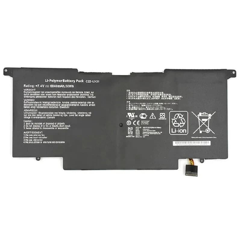 باتری لپ تاپ ایسوس Asus UX31 / C22UX31 4Cell