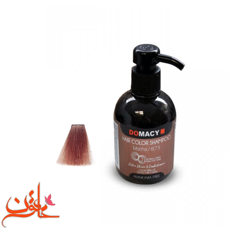 شامپو رنگساژ دوماسی شماره 8.73 (رنگ موکا) حجم 300 میل — تصویر ۲