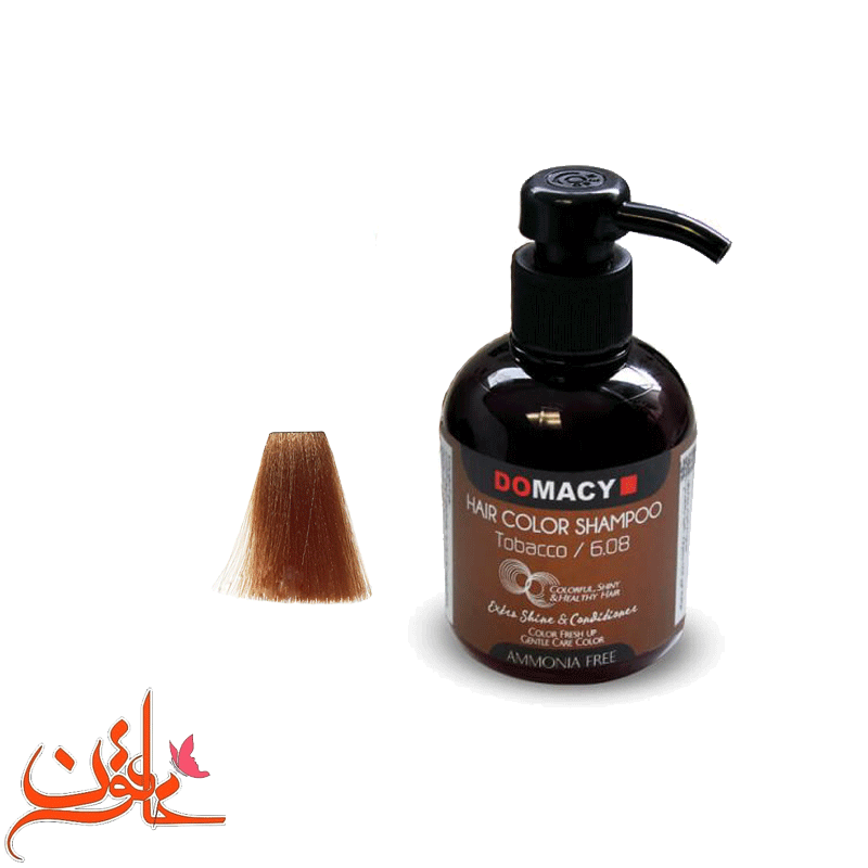 شامپو رنگساژ دوماسی شماره 6.8 (رنگ تنباکویی) حجم 300 میل